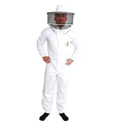 FOREST BEEKEEPING SUPPLY Beekeeping Suit - Round Veil/hood - 100% Cotton - Comfortable with Maximum Protection - Commercial & Beginner Beekeepers