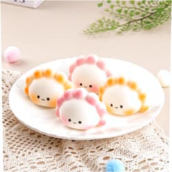 Anboor 4 PCS Small Dumpling Squishies Toys - Slow Rising Fidget Sensory Toy for Kids and Adults, Cute Kawaii Stress Relief Toys for Classroom, Birthday (Random Colors)