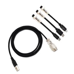 Xcvoc Straight Black USB C Aviator Cable Mechanical Keyboards Coiling Spring Sprial Cable Double Sleeved Handwork Braided XLR Connector 3 in 1 Type C,Micro USB,Mini USB