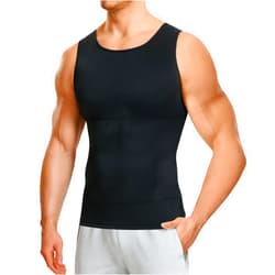 Nebility Shapewear Mens Compression Shirt - Slimming Body Shaper Vest Sleeveless Undershirts Workout Tank Tops