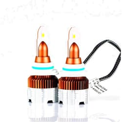 Alla Lighting 8000Lms HB4 9006 LED Fog Lights Bulbs, 6000K Xenon White Replacement for Automotive Cars, Trucks