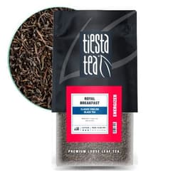 Tiesta Tea - Royal Breakfast | Classic English Black Tea | Premium Loose Leaf Tea Blends | High Caffeine Hot & Iced Tea | Brews up to 200 Cups - 16oz Resealable Bulk Pouch