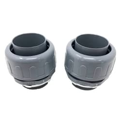 Sealproof 2-Inch Non-metallic Liquid Tight Straight Electrical Conduit Connector Fitting, UL Listed, 2