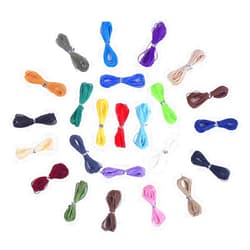 CCINEE 1mm Polyester Waxed Cord String Macrame Bracelet Thread for DIY Jewelry Craft Making, 24 Colors 131 Yards…