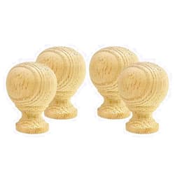 Highland Manor Wood Products Melrose Ball Finial 2 7/8