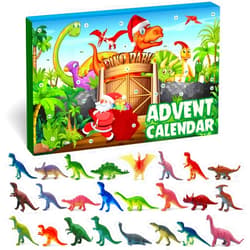MOVINPE Dinosaur Advent Calendar for Boy 2020 Christmas, 24 Dinosaurs Figures Playset Countdown Days to Christmas Holiday, Xmas Surprise Gift for Boys Kids Girls Teens