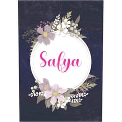 Soline rF Morganne Publishing Safya: Carnet de notes A5 | Prénom personnalisé Safya | Cadeau d'anniversaire pour fille, femme, maman, copine, sœur ... | Couverture: floral | 120 ... Format A5 (14.8 x 21 cm) (French Edition)