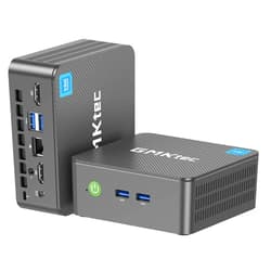 GMKtec Mini PC Intel N150 Windows 11 Pro (3.6GHz) 16GB DDR4 1TB PCIe M.2 NVMe SSD, Desktop Computer 4K Dual HDMI Display/4x USB3.2/WiFi 6/BT5.2/RJ45 Ethernet Nucbox G3 Plus