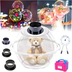 BHFRYU Balloon Expander,Balloon Stuffer with Balloon Pump and Flaring Pliers Used,2022 New Balloon Stuffing Machine, Balloon Filling Tool Set for Birthday Party Art Balloons Decoration