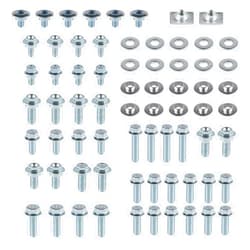 LivTee 70PCS Motorcycle Body Bolt Mounting Kits, for Plastics Seat Fenders Shrouds Fasteners Compatible with CR85 CR125 CR250 CR500 & CRF150 CRF250 CRF450 R Models CRF150R CRF250R CRF450R - White