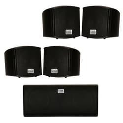 Acoustic Audio by Goldwood Acoustic Audio AA321B and AA35CB Indoor Speakers Home Theater 5 Speaker Set