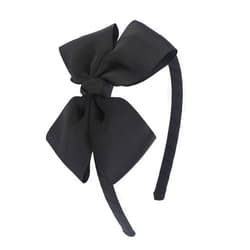 Midi Ribbon MEEDEE Fashion Black Bow Headband Bowknot Headband Big Bow Grosgrain Ribbon Hair Hoop Headband for Girls Toddlers Girls Kids Party Decoration Cosplay Costume Headwear Makeup Handmade Hair Band