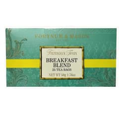 Fortnum & Mason Fortnum and Mason. Breakfast Blend 25 Tea Bags 50g 1.76oz (1 Pack) Cellophane Sealed Box