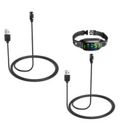 YEAOI 2-Pack Charger Replacement Only for FAFAFROG Dog Bark Collar, Magnetic Charging Cable, Black