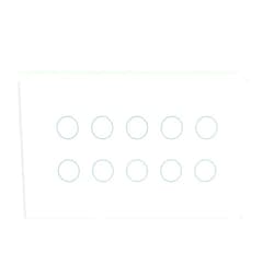 BoShiNuo Smart WiFi Touch Light Wall Switch Interruptor Glass Panel 4/5/6/8/10 Gang Tuya Smart Life Voice Control Smart switch-10-Gang White