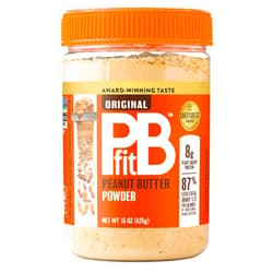 PBfit All-Natural Peanut Butter Powder, Peanut Butter Powder from Real Roasted Pressed Peanuts, 8g of Protein 8% DV (15 oz.)