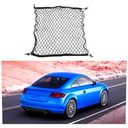 HYJSQ Car Trunk Cargo Organizer Net for Audi TT FV MK3 8S 2014-2023, Rear Storage Luggage Net Adjustable Elastic Organizer Net