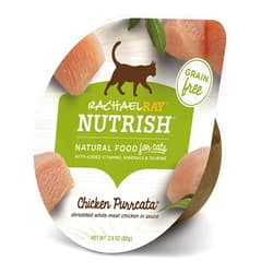 Nutrish Rachael Ray Nutrish Natural Wet Cat Food with Added Vitamins, Minerals & Taurine, Chicken Purrcata Recipe, 2.8 Ounce Cup (Pack of 12), Grain Free