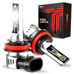 Torchbeam H11/H16/H8 LED Fog Light Bulb, 12000 Lumen Upgrade,600% Brightness H11 LED Fog Lights, 1:1 Replacement For Cars,Trucks,and SUVs,3-Minute Quick Installation,Pack of 2