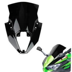 Psler Windshield for Ninja 650 ER6F - PSLER Windscreen Wind Deflector Protector Fairing for Ninja 650 ER6F 2020 2021 2022 2023 2024 (Black)