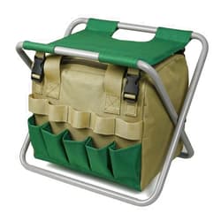 FUYUNXIN Folding Garden Stool with Detachable Storage Tote Bag, Portable Folding Chair Seat with Tools Set Organizer,Suitable for Fishing,Outdoor Sports,Hiking,Camping & More