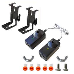 Fipped 41A5034 G801CB-P Garage Door Sensors Kit with 2 Mounting Brackets Replacement Saftey Sensors Compatible with Liftmaster/Sears/Chamberlain/Craftsman Garage Door Operators Made After 1997 (1 Door Set)