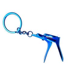 Artman Instruments Gyne Speculum Keychain Stainless Steel Gift for Doctor & Midwife OBGYN by Artman Instruments (Blue)