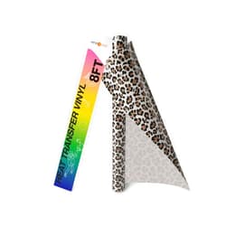 HTVRONT Heat Transfer Vinyl Roll, 12in x 8ft Leopard HTV, Light Leopard Iron on Vinyl for Shirt and Christmas Decorations