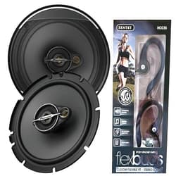 Generic Pioneer TS-A1671F 6.5” Round Speakers, 3-Way Coaxial Car Audio Speakers, Full Range, Clear Sound Quality, Easy Installation and Enhanced Bass Response (with FRE Earphone)
