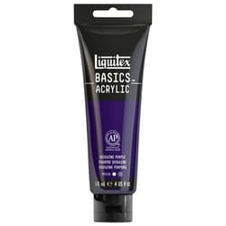 Liquitex BASICS Acrylic Paint, 118ml (4-oz) Tube, Dioxazine Purple
