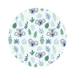 WINUSMK Koala Coasters for Drinks Set of 6, Absorbent PU Leather Coaster for Cold Drinks Wine Mugs and Cups Tabletop Protection, Gift for Housewarming Room Bar Decor
