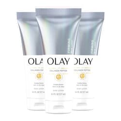 Olay Firming & Hydrating Hand and Body Lotion with Collagen, 6 fl oz Tube (Pack of 3)