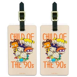 GRAPHICS & MORE Rugrats Child of the 90s Luggage ID Tags Suitcase Carry-On Cards - Set of 2