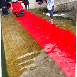 LFFH Flood Protection Barrier, Flood Barrier ABS Material Multifunctional Plastic Flood Barrier Garage Waterproofing Sheet Bracket (Color : Rojo, Size : 1pcs)