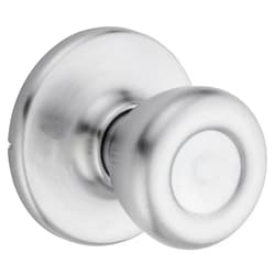 Kwikset Tylo Interior Passage Door Knob, Handle For Closet and Hallway Doors, Non-Locking Doorknob, Satin Chrome, 1 Count (Pack of 1)