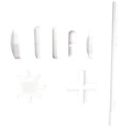 Toolly 7 Shapes Magnetic Stirrer Stir Bars Mixer PTFE Stiring Rod with Magnetic Retriever (8 Pack)