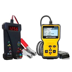 MOTOPOWER MP0514A 12V Battery Tester with MP69033 Car OBD2 Code Reader Scanner