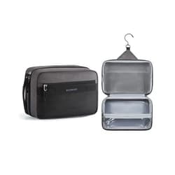 BAGSMART Toiletry Bag for Men/Women, Hanging Dopp Kit Water-resistant Shaving Bag for Toiletries Accessories, Black
