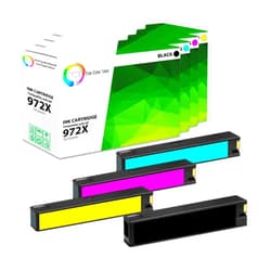 TCT 972X Ink Cartridge 4 Pack - Premium Compatible Replacement for HP 972X High Yield Works with HP PageWide Pro 452dn 477dn 477dw 552dw Printers (F6T84AN L0R98AN L0S01AN L0S04AN)