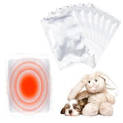 MEWTOGO 8 Pcs Heat Packs for Newborn Puppy Pets - Safe Non-Toxic Replacement Puppy Warmer for Anxiety Relief and Calming Down, Last up to 24 Hours