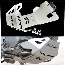 GYUKSIA Front Skid Plate Engine Mud Guard Cover Compatible with Kawasaki KLX250 /250S/250R KLX300 KLX300R KLX300SM D-Tracker/X (Silver)