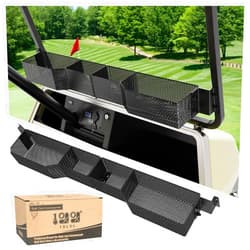 10L0L Golf Cart Front Inner Basket for EZGO TXT & RXV, Dash Storage Box Metal Mesh Tray Organizer