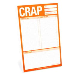 Knock Knock Crap Pad, To Do List Note Pad, 6 x 9-inches