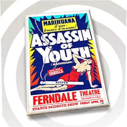 ElectricVector.com Assassin Of Youth - Magnet