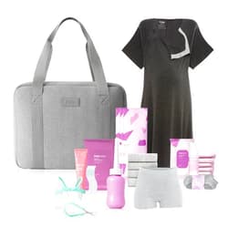 Frida Mom Pre-Packed Hospital Bag Essentials for Labor and Delivery, Postpartum Essentials for Recovery and Baby (30pc Gift Set)