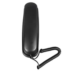 Yunseity Wall Phone, Multifunctional Corded Telephone, Space Saving, Easy to Use for Hotel (Black)