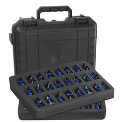 TORIBIO Miniature Storage Figure Case, Miniature Sturdy Hard Case 48 Slot Figurine Minature Carrying Case, Compatible with Warhammer 40k, Dungeons & Dragons and More