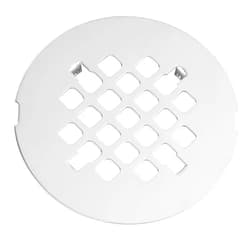 Artiwell 4-1/4” OD Snap-in Shower Drain Cover, Round Shower Drain Strainer Grid, Replacement Cover, Designed for Long-Lasting(Chrome Plated)
