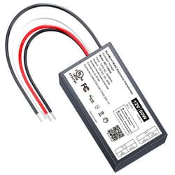 Adapter-Universe 12V Dimmable LED Driver, 60W Triac ELV/MLV LED Transformer Compatible with Lutron&Leviton Switches, Dimmable Led Power Supply 60W 12V for LED Light Stirps, Smooth Flicker Free Dimming