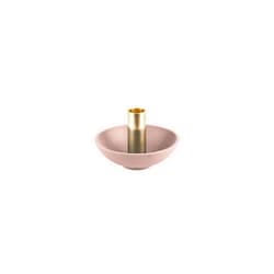 Present Time PT Living Candle Holder Nimble Tub Aluminium Blush Pink, 13 x 9.5 cm